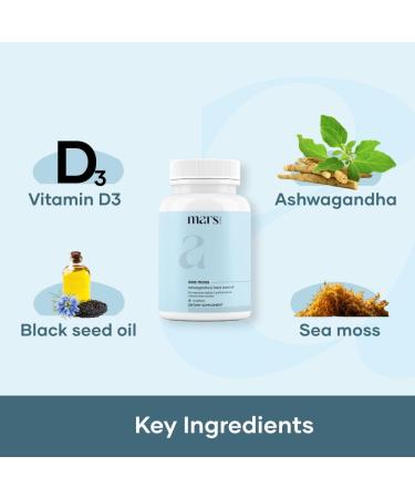 mars by GHC Surge Natural Sea Moss Caps (60N) : Powered with Black Seed & Vitamin D3 | Packed with 84 Minerals | Good Health Company - Pack of 2 120 Count (Pack of 1) - Buy Online on GoSupps.com