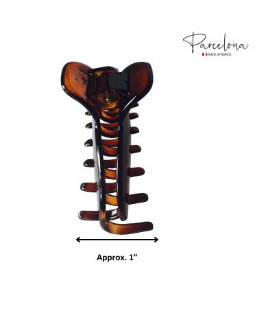 Parcelona French Boss Tortoise Shell Spring Jaw Hair Claw Clip - Medium Size - Buy Online on GoSupps.com