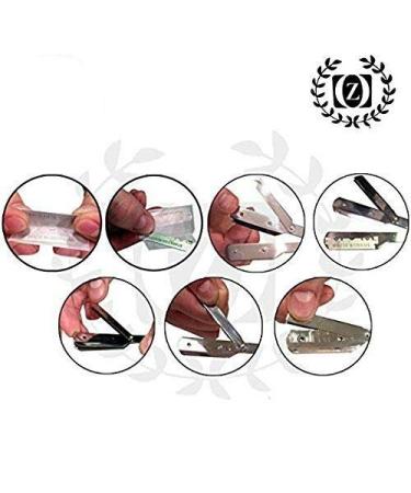 Classic Straight Edge Barber Razor | 100 Blades | Salon Quality Afeitadora para Hombre - International Shipping - Buy Online on GoSupps.com