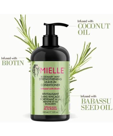 Mielle Organics Mielle/Romarin Menthe Fortifiant/Revitalisant sans rin age / (Pack de 1) Apr s-shampoing sans rin age - Buy Online on GoSupps.com