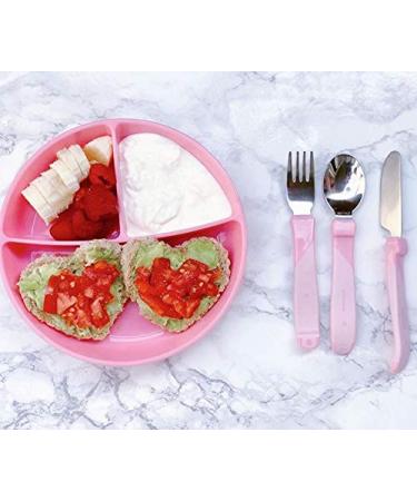Twistshake Children's Cutlery Set - Stainless Steel Learning Utensils for Toddlers (Fork Knife & Spoon) - BPA Free Ages 12 Months+ White - Buy Online on GoSupps.com