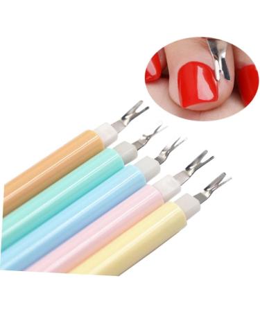 FRCOLOR 6Pcs Cuticle Trimmer Dead Skin Fork Cuticle Pusher Fork For Callus Removal Dual Purpose Clippers Mediumx3pcs as shown x 3pcs - Buy Online on GoSupps.com