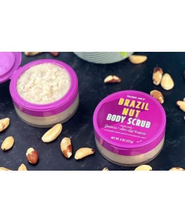 Trader Joe's Brazil Nut Body Scrub - 8 oz Jar (Pack of 2) | Nourishing Exfoliant for Glowing Skin - International Shipping Available - Buy Online on GoSupps.com