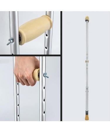 Crutches for Adults Underarm Adult Crutches Height Adjustable Aluminum Underarm Crutches Dual Adjustable Walking Sticks 1 Pair of Medical Crutches Walking Cane for Elderly Disabled Great for Trave A 150 cm - Buy Online on GoSupps.com