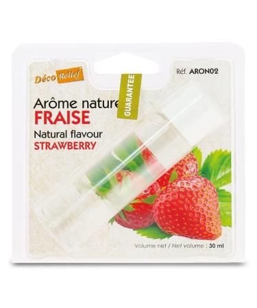 D co Relief - Natural Strawberry Flavor 30 ml - Food Flavoring for Pastry Cooking - Professional Ingredient