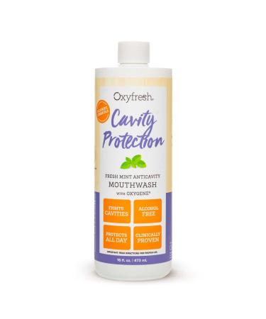 Oxyfresh Cavity Protection Fluoride Mouthwash   Anticavity Mouthwash for Sensitive Teeth   Non-Staining  Alcohol Free   Lasting Fresh Breath. 16 oz. Top Seller 16 Ounce
