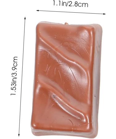 TEHAUX 8pcs Simulation Chocolate Realistic Chocolate Model Chocolate Block Model Fake Cookies Realistic Fake Chocolate Simulated Chocolate Decor Desktop Decor 3D Gummies PVC Multifunction Coffee 3.9X2.8cm - Buy Online on GoSupps.com