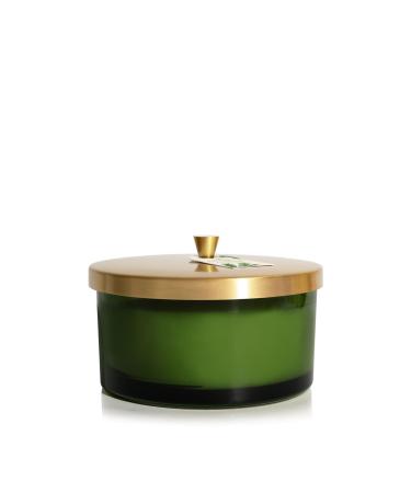 Thymes Frasier Fir Heritage 4-Wick Candle - Scented Candle with Notes of Siberian Fir Cedarwood and Sandalwood - Holiday Candle with a Luxury Home Fragrance - Green Candle (21oz) 21 oz