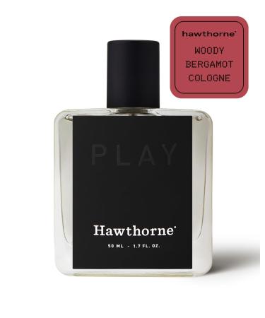 Hawthorne Woody Bergamot Cologne. The Mature Scent of Crisp Fall Air Layered With Sophisticated Notes of Cranberry Incense and Sandalwood. 1.7 Fl Oz.