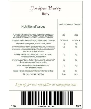 Juniper Whole Berry Organic Tea - Juicy And Large - Carefully Dried Berries - Juniper Berries Tea Juniper Berry Tea Juniper Berries Organic 100g - Buy Online on GoSupps.com