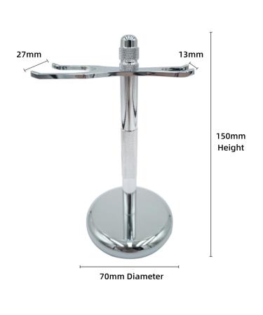 Premium Aluminum Shaving Brush Stand - Durable Holder Rack for Grooming Tools | 15cm x 7cm | Fast International Shipping - Buy Online on GoSupps.com