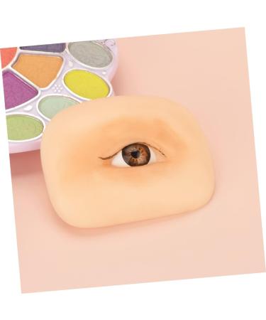 Professional Mold Reusable Blank Skin Silicone Up Simulated Left Eye Tool Make Practicing Practice 6.9x5.2cm As Shown 2 - Buy Online on GoSupps.com