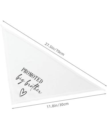Vercosee Big Brother Dog Bandana - Gender Reveal Photo Props for Dog Lover (White) - Buy Online on GoSupps.com