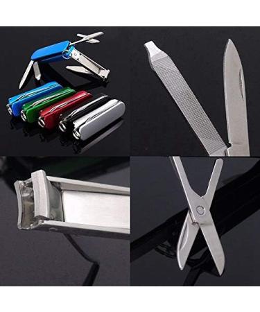 PSGS Multifunctional Nail Clipper Belt Finger File Belt Key Ring Finger Scissors Belt Finger Plier Belt Scissors (Color : GR) - Buy Online on GoSupps.com