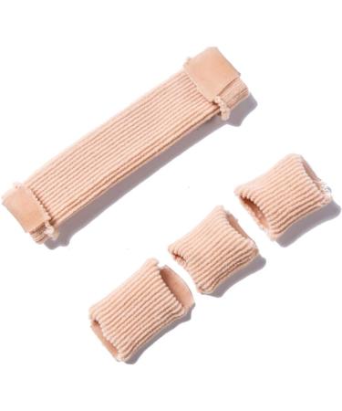 Healifty 4 Pcs Toe Cover Elastic Wrap Bandages - Beige Nylon Toe Protectors for Comfort and Protection - Buy Online on GoSupps.com