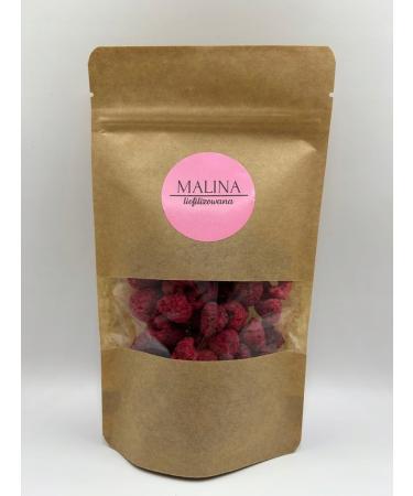 DELIFRUITS.PL Freeze-dried RASPBERRY 100G HEALTHY WHOLE FRUIT FREEZED FREEZED FRUIT FREEZED AND DRY FRUIT FREE OF PRESERVATORS AND SUGAR-FREE