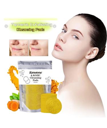 Turmeric & Kojic Cleansing Pads | Facial Sponges for Dark Spots | 40 Count - Buy Online on GoSupps.com