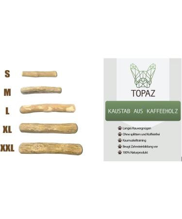 TOPAZ Coffee Wood Chewing Toy for Large Dogs (30-40 kg) - Natural & Durable Dog Chew | International Shipping Available - Buy Online on GoSupps.com