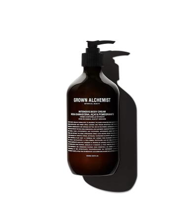 Grown Alchemist Intensive Body Cream - Rosa Damascena  Acai & Pomegranate Nourishing Moisturizer Cream that Repairs and Balances Dry Skin (500ml). Rosa Damascena  Acai & Pomegranate 16.9 Fl Oz (Pack of 1)