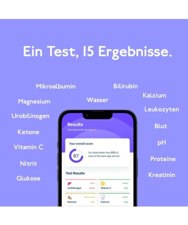 Perfect Urine Test Strips with App - Track Nutrition Keto Hydration & pH - Personalized Wellness Plan & Instant Results (12) - Buy Online on GoSupps.com