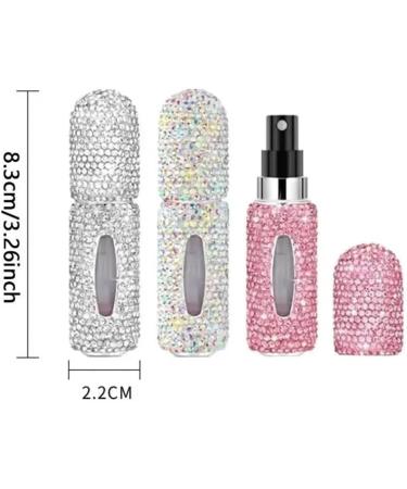 5ml Mini Perfume Refill Bottle - Travel-Friendly Pink Glitter Spray for Makeup & Perfumery - Buy Online on GoSupps.com
