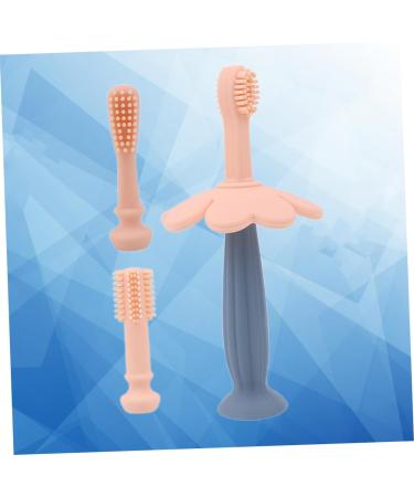 Minkissy Infant Silicone Toothbrush - 1 Pack Pink Oral Care Brush for Children - Buy Online on GoSupps.com