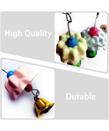 PENKOHOME 3 Pcs Bird Chewing Toys Bird Beak Grinding Stone With Bells Rat Mineral Lava Rock Block Chewing Toys for Parrot - Buy Online on GoSupps.com