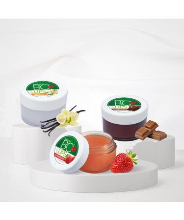 BOROLINE BO LIPS | Chocolate Strawberry & Vanilla flavoured Natural Lip Care (10 gm X 3) | with Natural Almond Oil | Mosturize & Soften Dry & Chapped Lips | Smoothens Lips | (Pack of 3)
