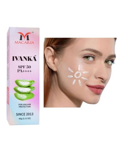 Macaria Cosmetics Ivanka SPF 50 beach defense sunscreen Cream for men