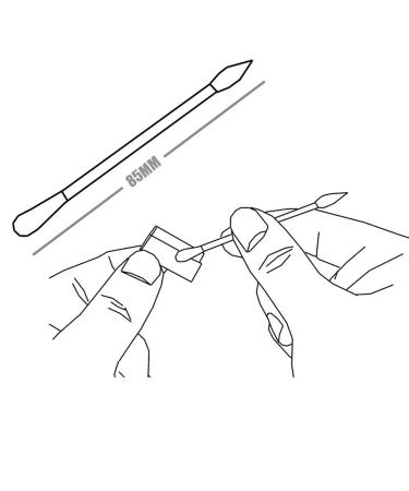 100PCS Double Ended Cotton Swabs - Ideal for Model Craft Cleaning & Storage Case - Best Quality for Crafting & Precision - Buy Online on GoSupps.com
