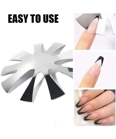 Nail Cutter Acrylic Tips Manicure Edge Trimmer Pro 9 Size Easy French Smile Cut V Line V Shape Nail Tool Kit - Buy Online on GoSupps.com