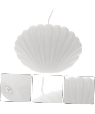 Buy Hand Poured Shell Candle | Long Burning Scented Bubble Candle for Home Decor - 1pc White Pearl Fragrance - Buy Online on GoSupps.com