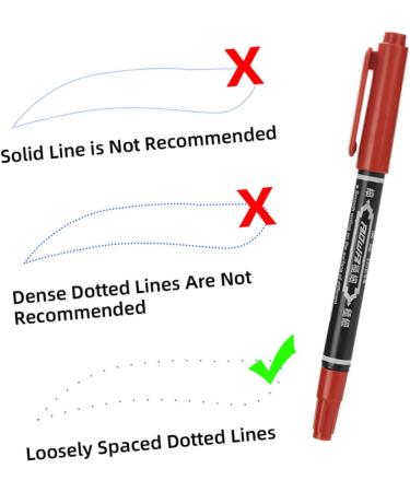 Hemoton 10pcs Eyebrow Marker Pen Eyebrow Pen Pen Eyebrow Tattoos Pen Oil Pen Lips 13.9x1.8cm Red - Buy Online on GoSupps.com