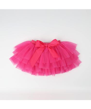 Hoolchean Baby Girls Soft Tutu Skirt Set with Flower Headband and Diaper Cover - 2-3 Years Rosy - Buy Online on GoSupps.com