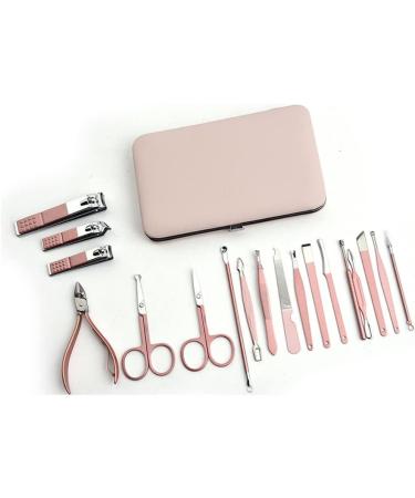 Manicure Kit Stainless Steel Nail Clippers Hand Care Set Nail Clippers 18-Piece Nail Tool Set Nail Care Set Suitable for Outdoor Travel Rose Gold Nail Clippers Kit (Color : A) - Buy Online on GoSupps.com