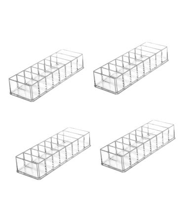 FOMIYES 4pcs Box Makeup Storage Box Eyeshadow Case Organizer Eye Shadow Holder Powder Display Stand