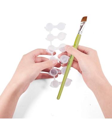 PandaHall 25 Strips Empty Paint Pots - 150 Pots 3ml Mini Storage Containers for Arts & Crafts - Ideal for Classrooms, Schools, Summer Camps & Festivals - Buy Online on GoSupps.com