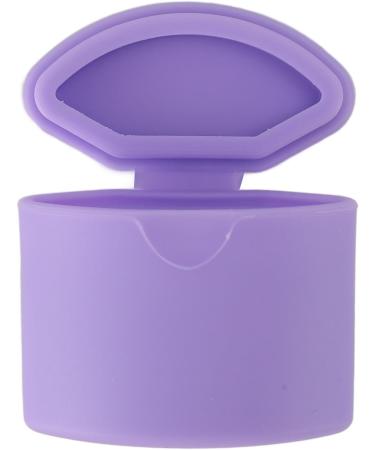 Travel Silicone Makeup Containers Trinkets Pills Silicone Cream Jars with Spoon Leakproof Portable for Outdoor (Purple) - Buy Online on GoSupps.com
