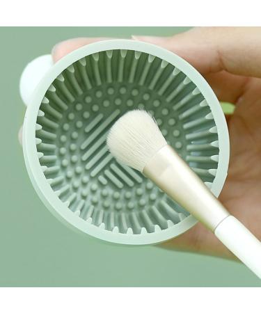 FOMIYES Silicone Makeup Brush Cleaner Bowl | Portable Cosmetic Brush Washer & Scrubber Pad - Buy Online on GoSupps.com