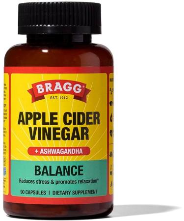 Bragg Apple Cider Vinegar Capsules (3pk) with Vitamin D and Zinc Balance Apple Cider Vinegar Capsules with Ashwagandha - Buy Online on GoSupps.com