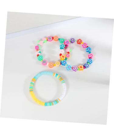 IWOWHERO 5pcs Clay Bracelet Surfer Bracelets Bead Bracelets for Women Heishi Beaded Bracelet Heishi Bracelet Rainbow Bracelets Clay Bead Bracelet Polymer Clay Wristband Girl Summer - Buy Online on GoSupps.com