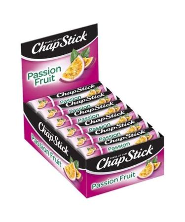ChapStick Lip Moisturizer Passionfruit 12-Pack Limited Edition Bulk Lip Balm Sweet & Aromatic 0.15 Oz Ea