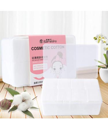 1000pcs Cotton Pads - Makeup Remover Cleaning Wipes & Facial Puff | International Shipping Available - Buy Online on GoSupps.com