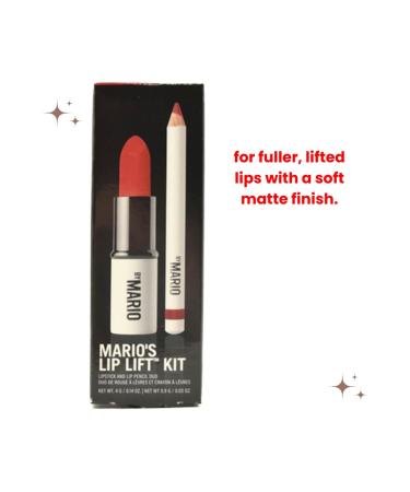 Makeup By Mario Lip Lift Kit - Power Red | Ultra Suede Lipstick & Sculpting Lip Pencil - International Shipping Available - Buy Online on GoSupps.com