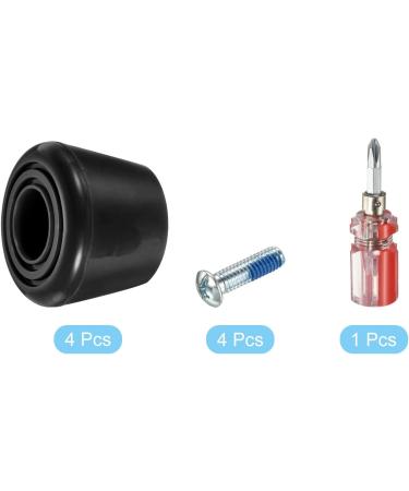 82A Rubber Roller Skate Toe Stops with Screwdriver - Black Brake Stoppers for Replacement | Roller Skate Accessories - Buy Online on GoSupps.com