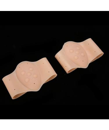Alucy 1 pair/set shoe inserts orthopedic insole foot vault pads orthetic inlays orthosive feet silicone footpieces pillow arch support insole pad (tono de piel) meat -colored