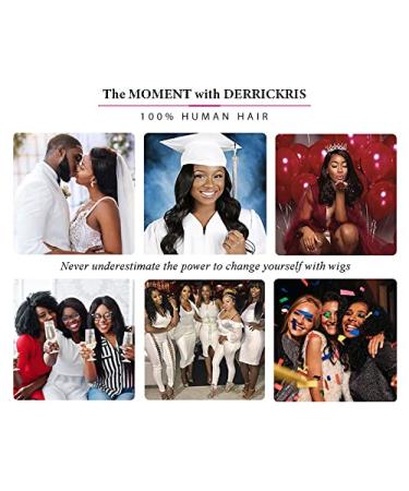 DERRICKRIS 24 Inch Straight Lace Front Human Hair Wig - 150% Density, Natural Black - for Women - Buy Online on GoSupps.com