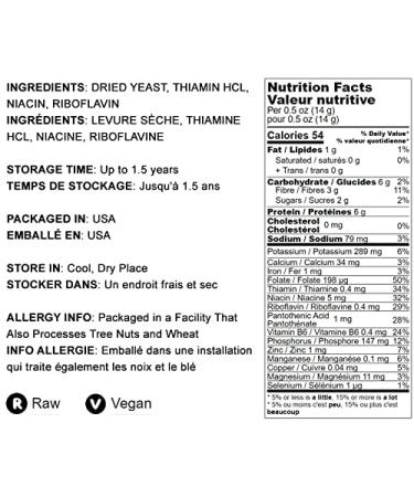 Nutritional Yeast Flakes 2.5 lbs - Large Fortified Vegan Flakes for Baking & Vegan Cheese - Protein & Vitamin Rich Bulk Unsweetened Yeast - Buy Online on GoSupps.com