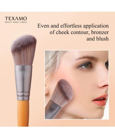 Angled Contour Blush Brush - Soft Makeup Brush for Blending & Contouring | Wooden Beauty Tool M02 - International Shipping Available - Buy Online on GoSupps.com