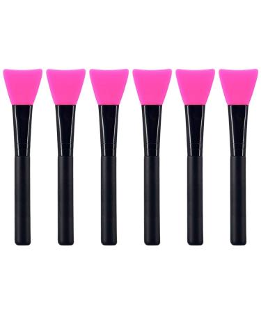 Milisten 6Pcs Silicone Facial Mask Brush Facial Mud Mask Brush Hairless Moisturizers Body Lotion Tools